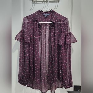 French connection see through blouse. Sheer blouse, Like New Conditio